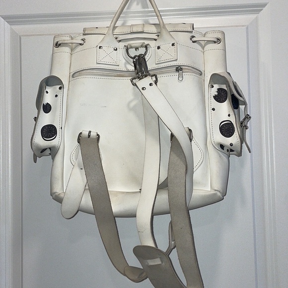 Grafea Leather Oreo Backpack RARE - Picture 3 of 5
